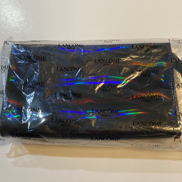 Lancôme Travel Makeup Pouch Clutch Rainbow Black Color Change convert Crossbody - Picture 2 of 9